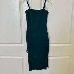 Forest Green Bodycon Midi Dress